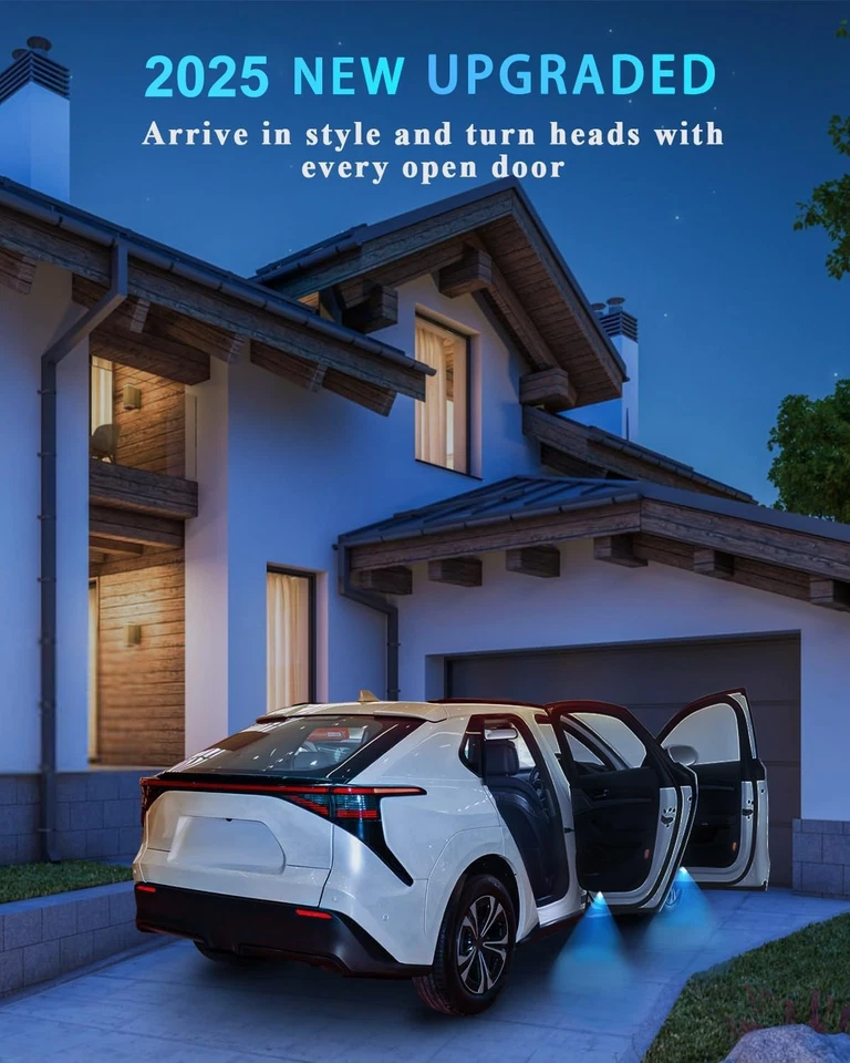 2 Pcs For BMW Car Lamp Door Courtesy Ghost Shadow Projector LED Puddle Light — 第 3/4 张图片