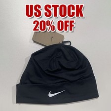 NIKE DRI-FIT Terra Beanie Black Running Cold Weather Nike Beanie -US Stock