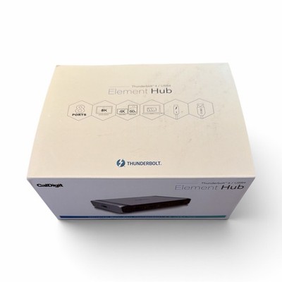 CalDigit Thunderbolt 4 Element Hub USB4 40Gb/s 60W + 150W PSU & 2M TB4 Cable