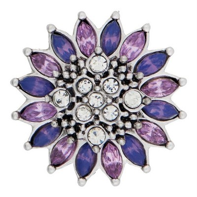 Ginger Snaps Buttercup 20mm Purple Rhodium Plated Women s Jewelry & Accessories