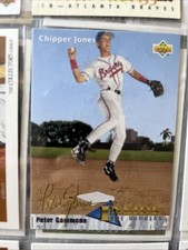 1993 UPPER DECK MLB BASEBALL PETER GAMMONS RC CARD BRAVES CHIPPER JONES #459