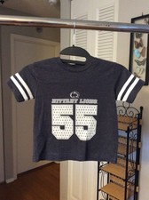 Penn State Nittany Lions #55 Gray Football Shirt Youth Toddler Size 3