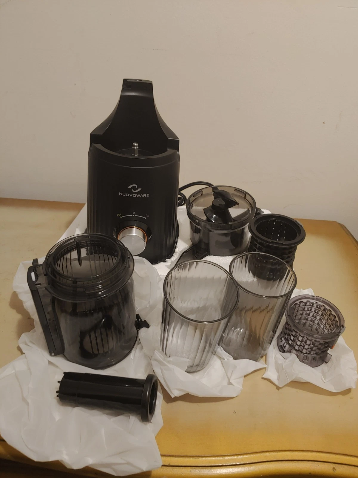 High Yield Masticating Juicer with Large 4.25" Chute for Whole Fruits & Veggies