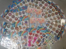 XXL 90er Jahre Sticker Stickeralbum Set Aufkleber Prismatic Puffy Stickerheft ❤️