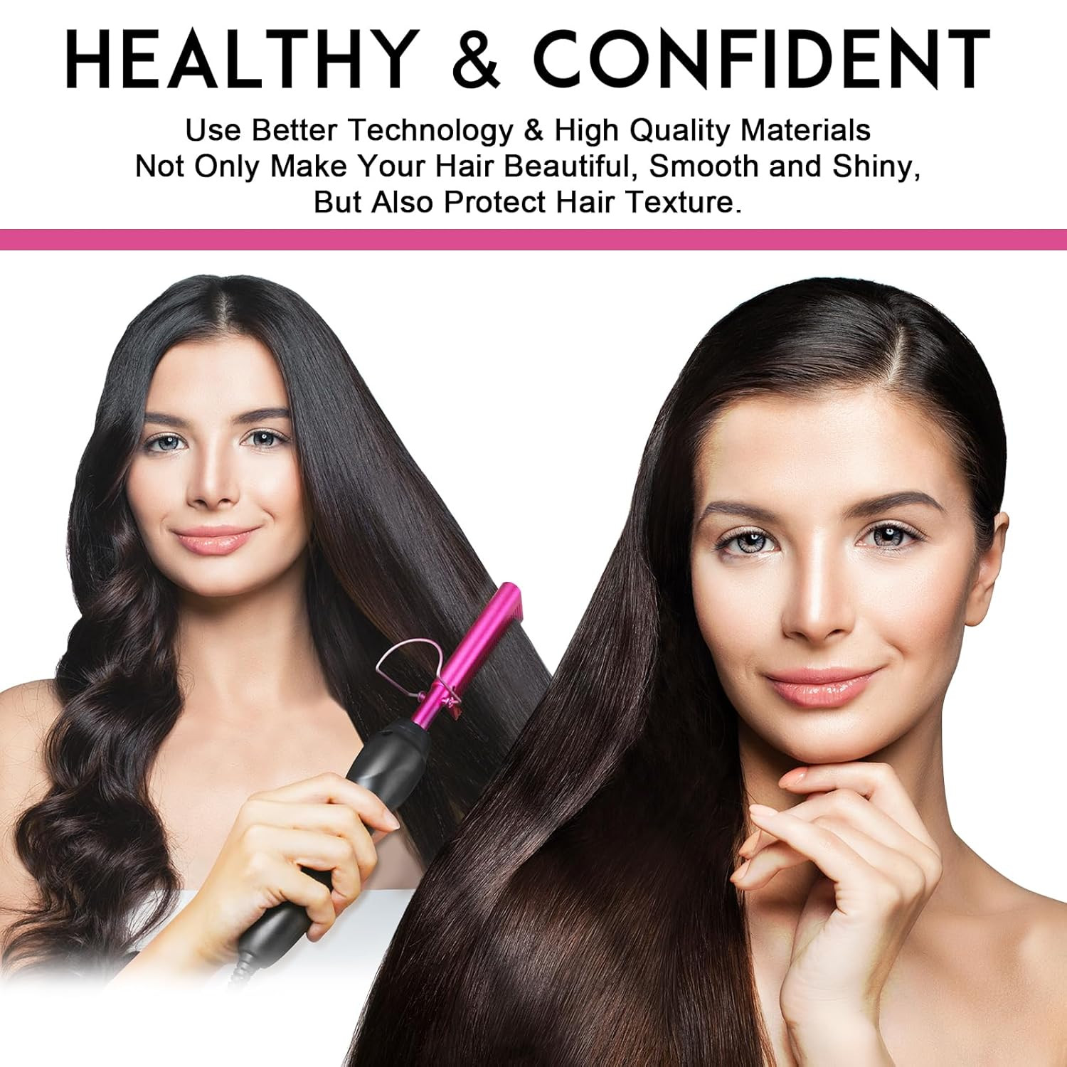 Ceramic Heating Hair Straightener Comb - Hot Pressing Brush for Natural Black Ha