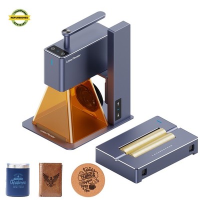 Refurbished LaserPecker LP2 Portable Laser Engraver with Rotary Roller 600mm/s