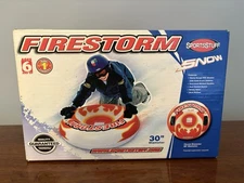 SNOW TUBE FIRESTORM SPORTSTUFF NIB 30" DIAMETER AGES 6 + WINTER SLED SKI