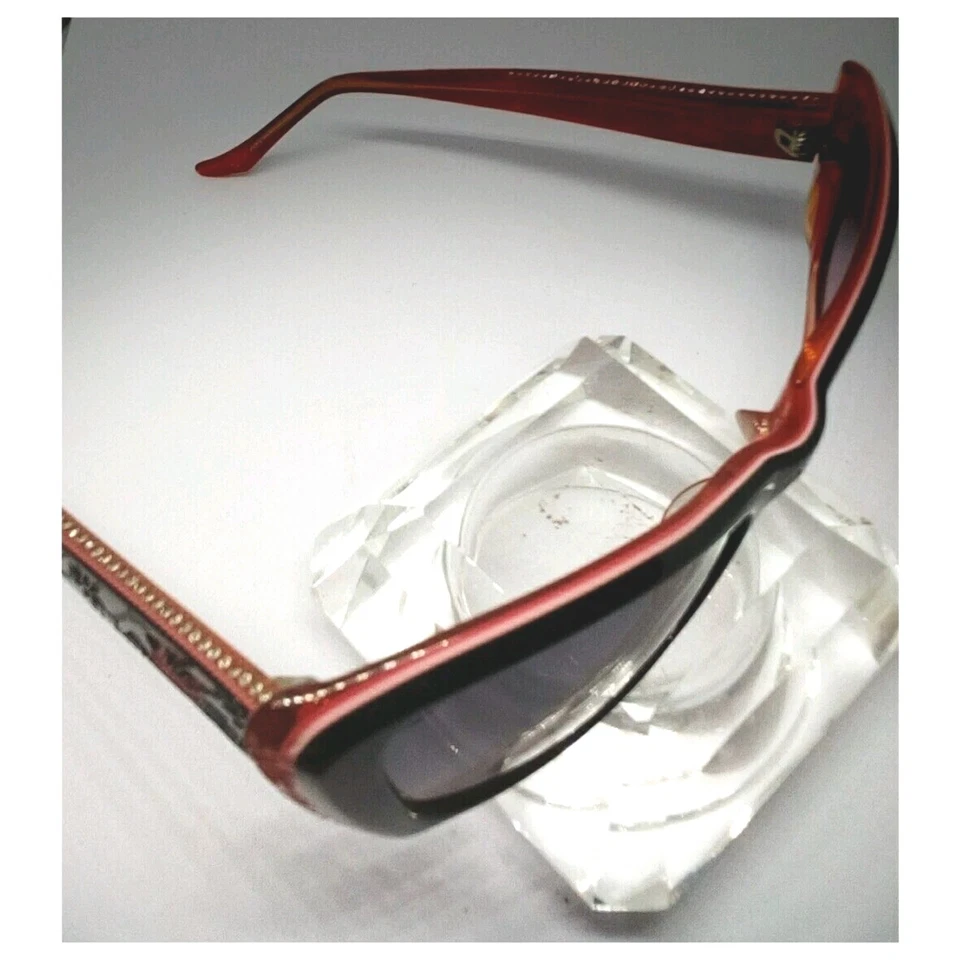 Vintage Judith Leiber Sunglasses Swarovski Crystals Gradient Two-toned JL 1121 - Image 3 of 4