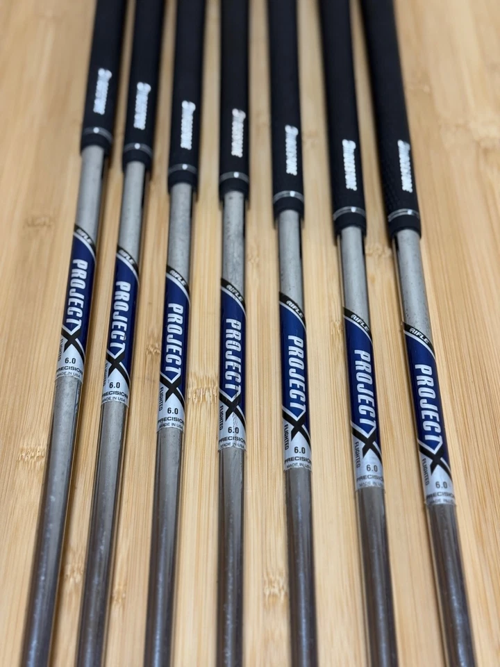Juego de hierro forjado Bridgestone J36 4-PW con Steel Project X 6.0 Flighted Foto 3 de 4
