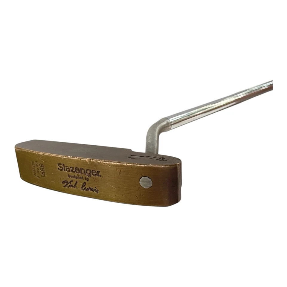 Slazenger Kirk Currie SBP1 Hoja Putter Talón Vástago Acero 35" Derecha Agarre Real Foto 3 de 4