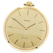 OMEGA De Ville Vintage Pocket Watch Manual-Wound 131.1746 Working / Gold Dial 
