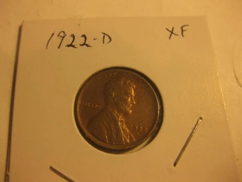 1922-D  Lincoln Cents / XF