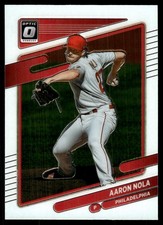 Aaron Nola 2021 Donruss Optic #129 Phillies MLB READ FREE SHIPPING AutographDen