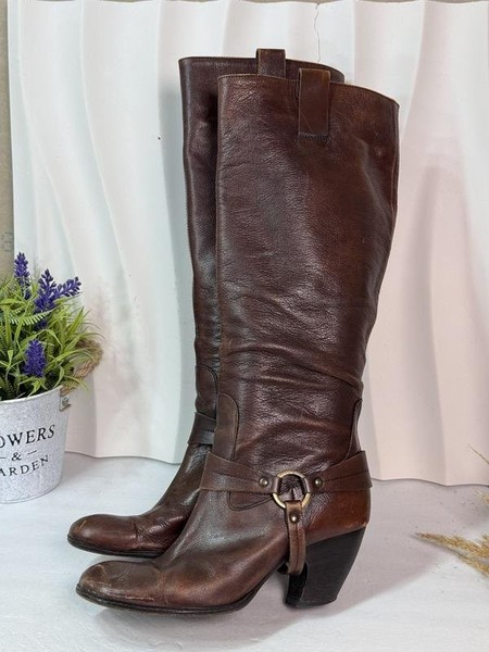 Women CafèNoir Boots Brown Leather 38