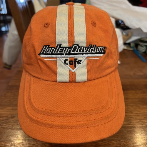 Las Vegas ~ Hat Ball Cap Orange Fitted 