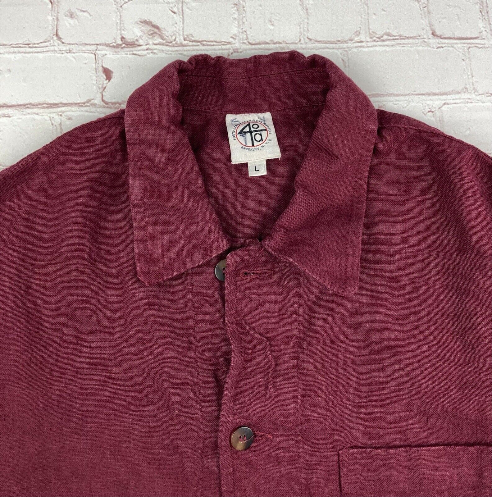 40 Acres And A Mule Spike Lee Do The Right Button Down Shirt Brooklyn Men’s LG