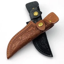 Cowhide Straight Knife Sheath Leather Pocket Sheath Outdoor Belt Case Protective