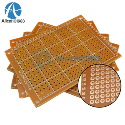5Pcs 5 x 7 cm DIY Prototype Paper PCB fr4 Universal Board prototyping pcb kit