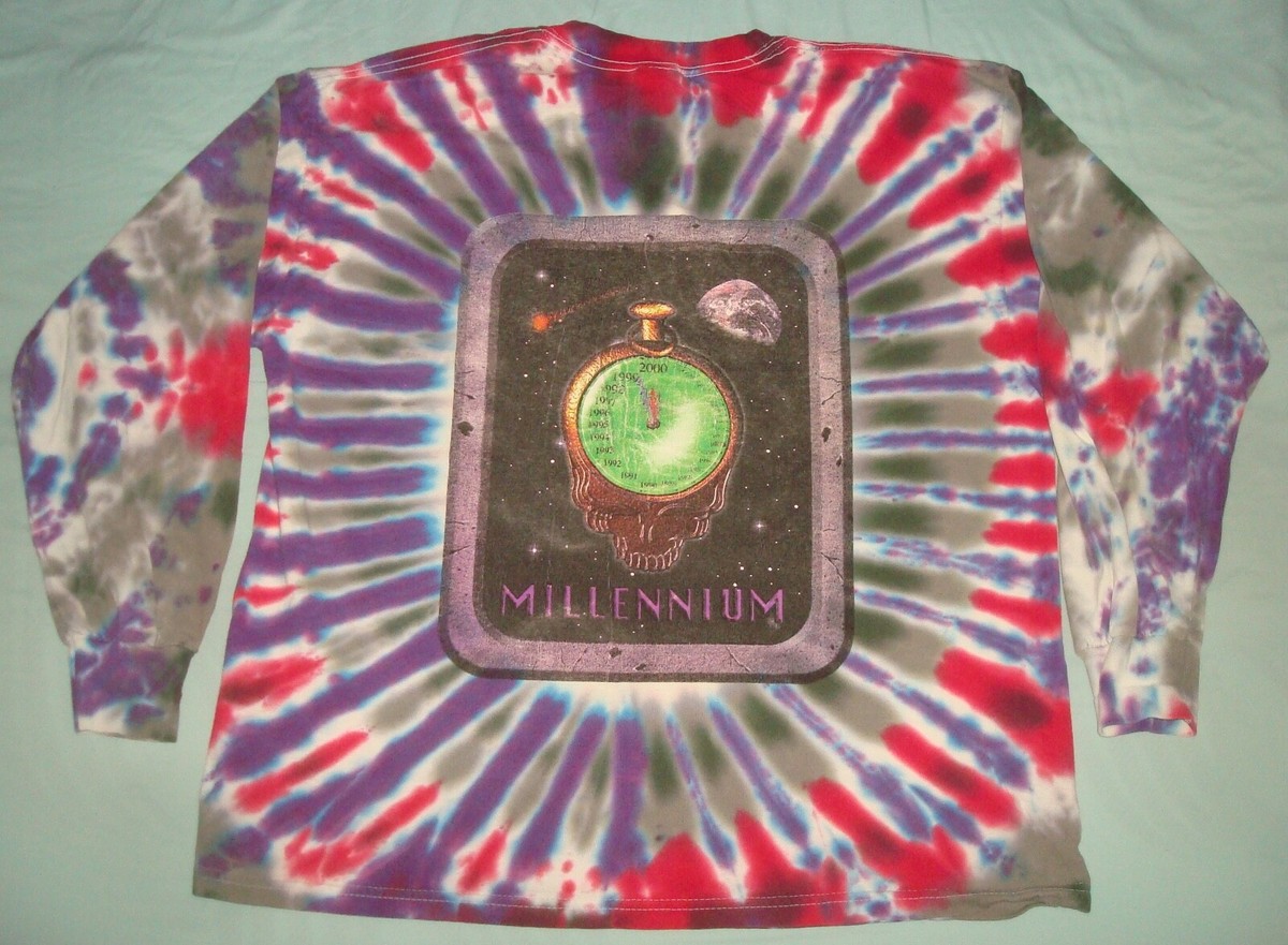 VTG 2000 GRATEFUL DEAD MILLENIUM TIE DYE LONG SLEEVE T SHIRT XL