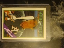 1988 Topps -Jose Canseco #370 -err- BLUE Dot-1 of its kind error due for auction