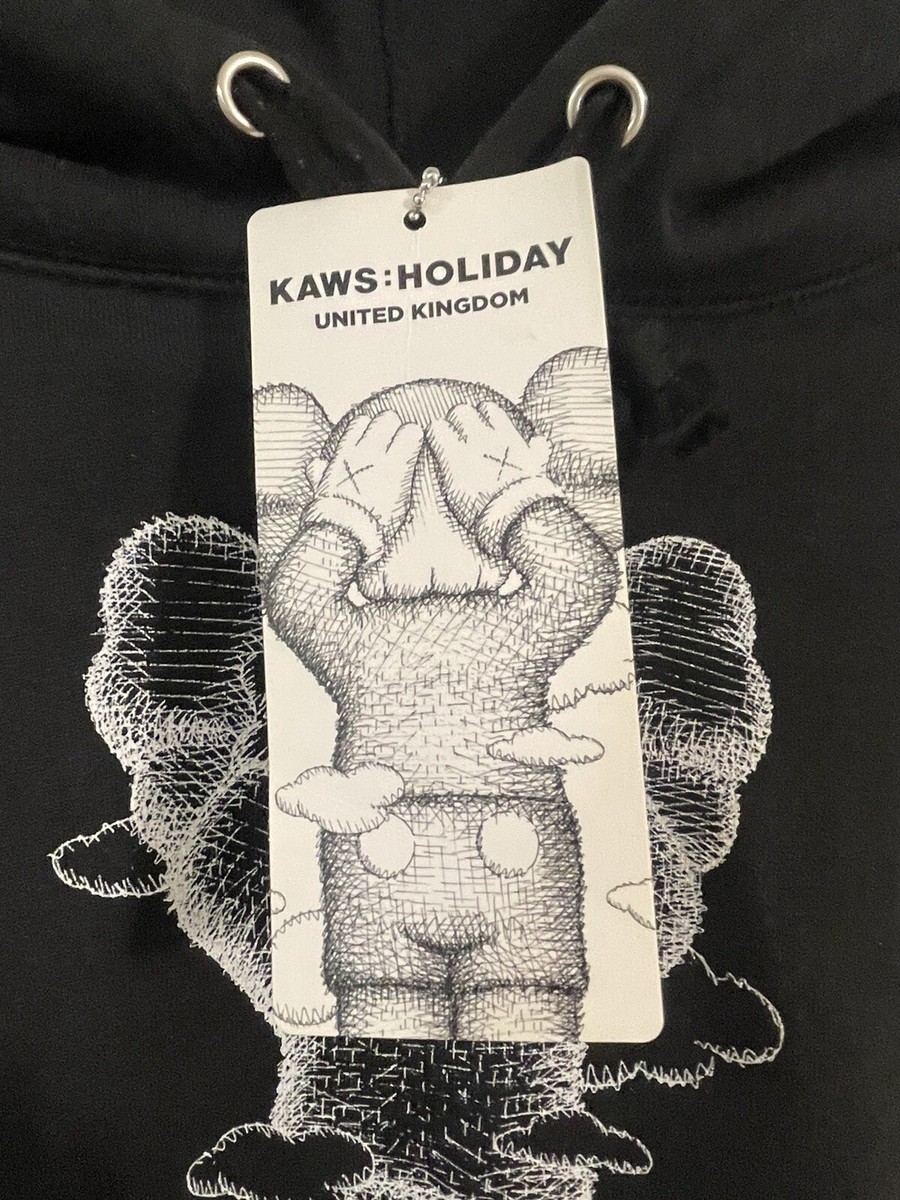 パーカー・フーディ KAWS Holiday UK Hoodie Kaws HOLIDAY UK Hoodie Black Size M Brand new with | Depop