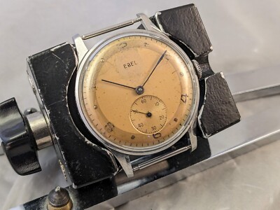 EBEL 120 No 303 EDELSTAHL - ALL ST STEEL VTG WATCH - SEHR SCHÖN - VERY NICE