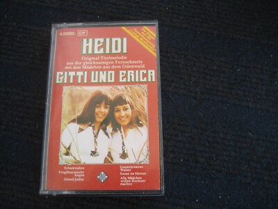 MC  GITTI & ERICA  Heidi  Rare MC  12 Tracks  Teldec 1977