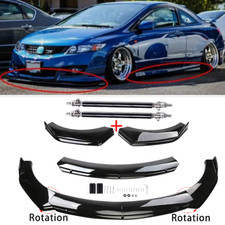 Front Bumper Lip Part Accessories Splitter Spoiler For Honda Civic Si Coupe Body