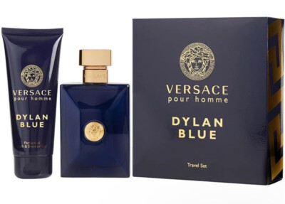 Versace Dylan Blue Men 2pc Set 3.4 oz Edt Spray & 3.4 oz Bath & Shower Gel Nib