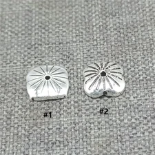 20pcs of 925 Sterling Silver Daisy Flower Spacer Bead Cap for Jewelry Making 6mm