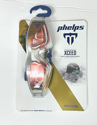 #ad Michael Phelps XCEED Swim Goggles Competition Titanium Mirrored Lens Unisex New $78.99