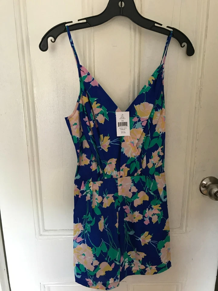 Mameluco Yumi Kim Mujer Cuero Mediano Azul Floral o Rosa Floral Talla XS NUEVO CON ETIQUETAS Foto 2 de 4