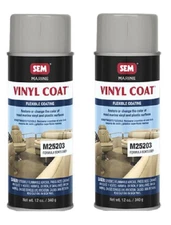 SEM Marine Vinyl & Plastic Coating  GREY Aerosol 12 oz. M25203 (2 Pack)