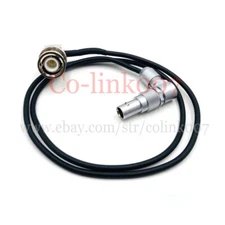 RED Komodo Timecode Cable, BNC to EXT 9 Pin Rotatable Right Angle 50cm