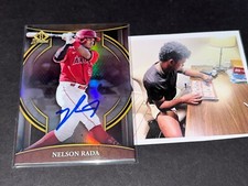 Nelson Rada Los Angeles Angels Auto Signed 2023 Bowman Invicta .