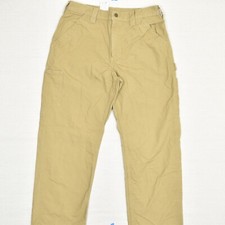 Carhartt Men Carpenter Pant Original Loose Work Cotton Brown Size 34x32 B151-DKH