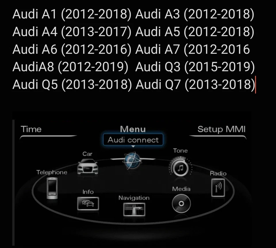 AUDI MMI 3gplus Display-Spiegelung für A1-A8 Q3- Q7 A1 A3 A4 A5 A6 A8 Q3 Q5 Q7 - Bild 4 von 4