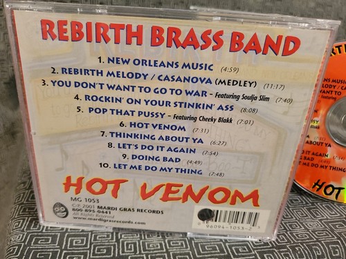 Rebirth Brass Band CD - Hot Venom Explicit - New Orleans - Imagen 2 de 4