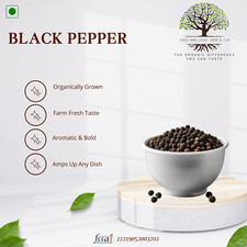 Premium Quality Organic Black Peppercorns - Farm Fresh Spice