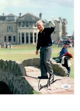 ARNOLD PALMER GOLF SIGNED 8X10 PHOTO W/JSA CERT 1