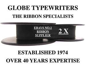 2 x COMPATIBLE *BLACK* TYPEWRITER RIBBON FITS *BROTHER DELUXE 800T* HIGH QUALITY 