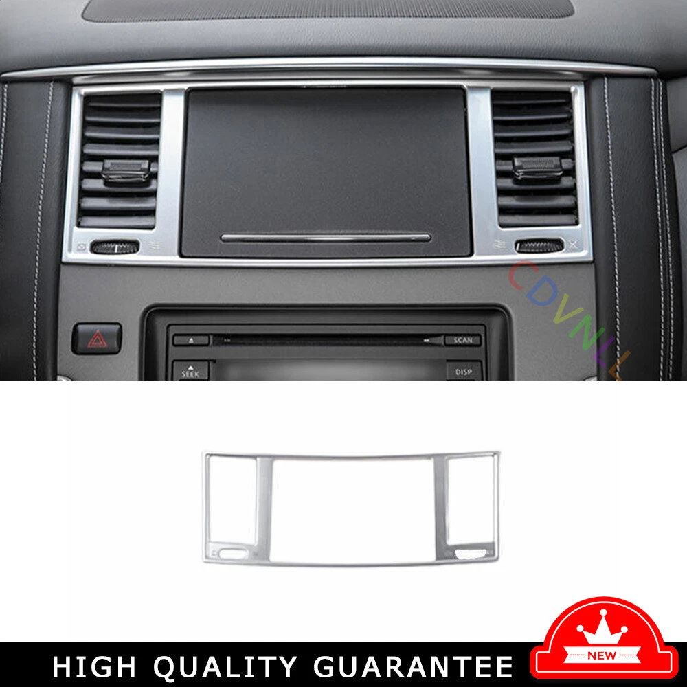 Central Console Air Outlet Vent Trim For Nissan Armada Y62 17-2020 Matte Silver