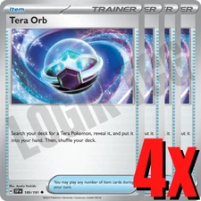 4x Tera Orb 189/191 x4 - Surging Sparks - Pokemon TCG - Playset
