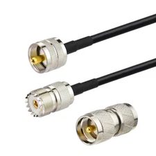 Boat Marine AIS VHF Radio Antenna Adapter UHF PL-259 to SO-239 Cable 40 feet