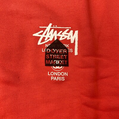 Stussy X Dover Street Market DSM World Tour Zip Hoodie Mens XL