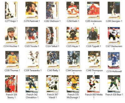 2022-23 Upper Deck Extended Series Canvas and French parallels - Pick your card!
