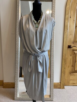 day birger et mikkelsen silk dress DAY BIRGER ET MIKKELSEN Mila Wrap-Effect Hammered-Satin Midi Dress
