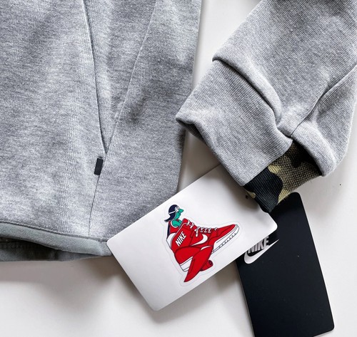 Nike Tech Fleece Full Zip Hoodie Jacke Jacket Pullover Kids Grau | S / 104-110 - Picture 6 of 8