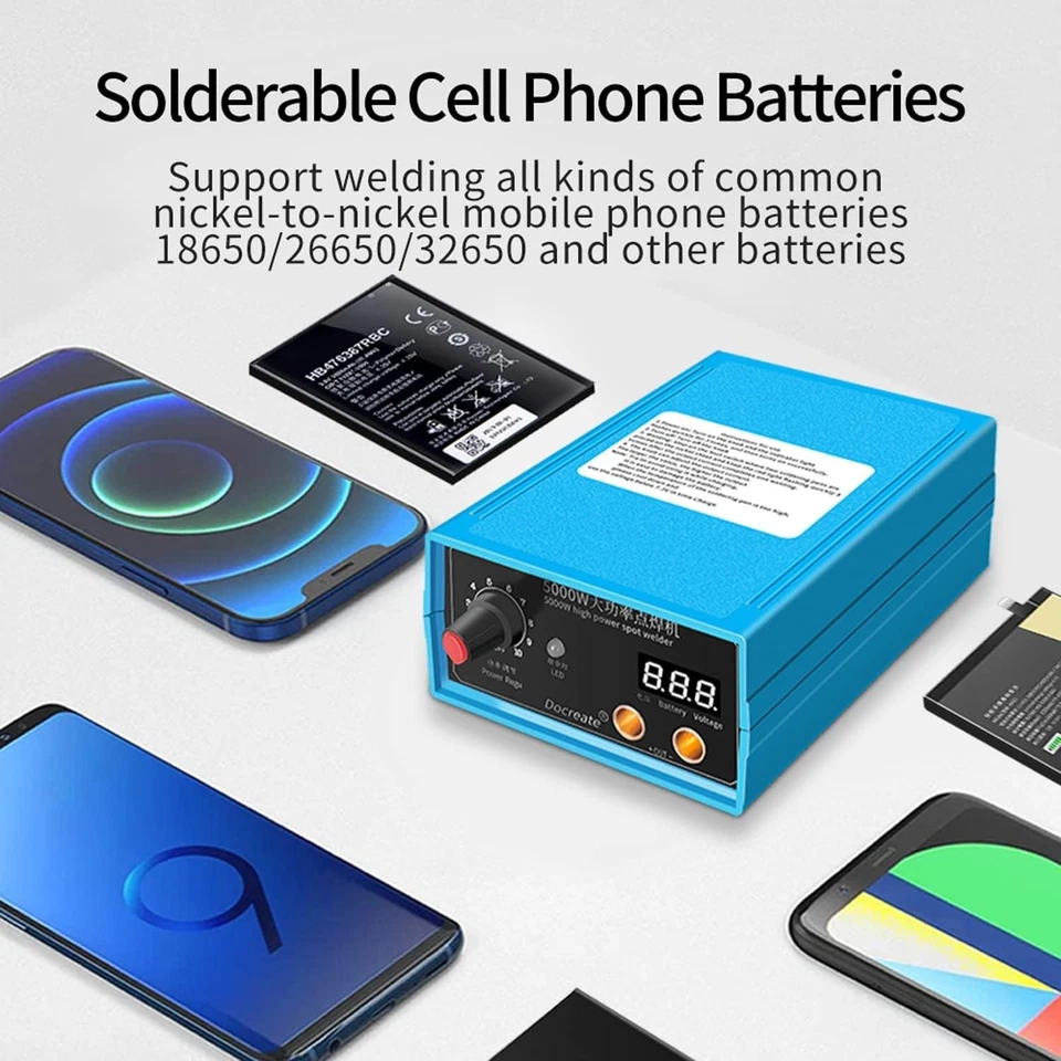 Soldador de punto de batería, soldador de punto portátil, ajustes de potencia de salida de 10 posiciones... Foto 3 de 4