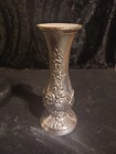 Vintage silver Bud Vase Art Nouveau 5.25" made in Japan intricate design — photo 4